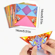 1 套创意折纸套装玩具 - 54 件独特设计的 DIY 手工艺品，完美的项目和派对礼物，锻炼动手能力，帮助更好地成长，可用作生日礼物和节日礼物