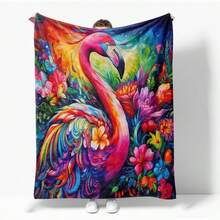 Hippie Throw Blanket Sun Moon Stars Bohemian Style Throw Blanket Astral Blanket Double-Sided Polyester Home Decor Bedding Sofa Recliner Cover Hippie Room Decor Black Purple 76.2cm X 101.6cm - Powder Green 008 - View 26