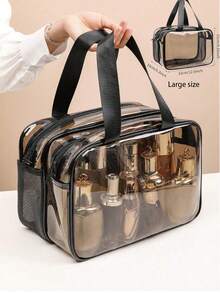 三合一双层化妆包,旅行收纳包,洗漱包,手提包,化妆品收纳包,沙滩包,干湿分离袋,游泳包,女孩化妆包,护肤包,卫生巾包,适用于存放洗漱用品,化妆品收纳:粉底液、散粉、眼影、液体眼影、眼线笔、假睫毛、下睫毛、高光、修容、乳液、化妆包、旅行、化妆袋、包、化妆包、旅行必备、化妆包、旅行必备、小型化妆包、化妆袋、化妆品包、旅行必备、大容量、大号化妆包、圣诞礼物、收纳袋、旅行、女士旅行必备礼物、收纳袋、手拿包/小手提包、化妆品收纳包、化妆品整理包、收纳袋、刷具收纳袋、迷你收纳袋、大容量收纳袋、女士礼物、圣诞节礼物、女士礼物推荐、化妆包、旅行必备 - 白色 - 查看 22