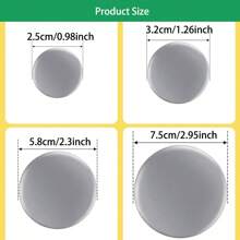 5/10/20/50 Sets Button Maker Supplies, 25-75mm Button Supplies Buttons Parts, Metal Blank Badge Parts With Blank Paper For Buttons Maker Machine Pin Maker Press