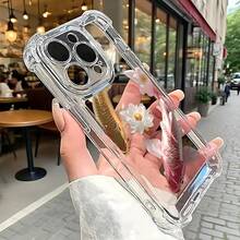 Add A Gentle And Elegant Touch To Your Phone With This Transparent TPU Case Featuring Shimmering Gold-Flecked Koi Fish Illustrations. Made From Durable, Scratch-Resistant Material With Soft Edges For Easy Grip. Reinforced Corners Help Protect Your Device From Daily Drops And Bumps. Compatible With X, 11, 12, 13, 14, 15, 16 Pro Plus ProMax Series - 無色 - 查看 6