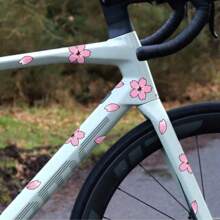 20 adesivos de flor de cerejeira japonesa, adequados para cobrir arranhões no corpo, bicicletas, motocicletas, capacetes, decalques decorativos à prova d'água e de sol para faça você mesmo