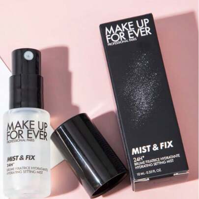Make Up For Ever 10 ml/0,34 oz Seyahat Boyu Nemlendirici Şekillendirici Sprey, Uzun Süreli Nemlendirme ve Şekillendirme