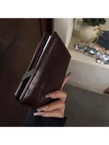 Bao đựng hộ chiếu và thẻ đa năng, bao đựng hộ chiếu bằng da PU dùng khi đi du lịch, đi học, đi nghỉ, đi công tác, phù hợp cho nam và nữ - Bao đựng hộ chiếu du lịch thiết yếu cho nữ - Cà phê - Xem 3