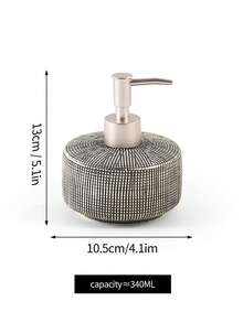 Luksusowa ceramiczna butelka z pozłacaną pompką, dozownik mydła w płynie do łazienki hotelowej, wielokrotnego użytku butelka na balsam do łazienki, pusta butelka na szampon i żel pod prysznic