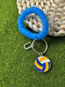 个性化排球钥匙扣礼品，送给段街运动员的礼物，感恩节和圣诞节礼物 - 黃色 - 查看 64