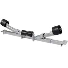 vidaXL Boat Trailer Bottom Support Bracket With Keel Rollers - Silver - View 1