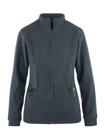 Women's Long Sleeve Open Front Pocket Fleece Scrubs Nurse Scrubs Workwear Dentist Healthcare Pet Hospital Laboratory Uniform Jacket