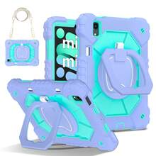 Colorblock Handheld Rotating Shockproof Protective Case With Shoulder Strap For Apple IPad Mini 7, IPad Mini 6, IPad 6th (9.7-Inch), IPad Pro 9.7 (2016), IPad 5th (9.7-Inch), IPad 10.2 7th Gen 2019, IPad 8th (10.2-Inch), IPad 9th Gen (10.2-Inch), IPad 11(A16 2025), IPad 10th (10.9-Inch), IPad Air 4th (10.9-Inch), IPad Air 5th Gen 2022, IPad Air 11-In.(M2)-2024, IPad Air 11(M3 2025)