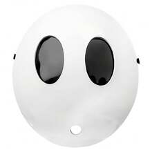 1 buah Topeng Pria Pemalu Bulat Putih Sederhana & Lucu, Cocok untuk Halloween, Natal, Pesta Karnaval, Festival, Hadiah, Unisex, Cocok untuk Pesta, Festival, Kostum Pertunjukan - MultiWarna - View 6