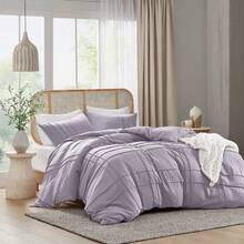 2/3 Pieces Bedding Comforter Set,Cozy Premium All Season Home Textile Fits Modern Bedroom Décor, Only 2-Pcs-Set For Twin-Twin XL Size,Christmas New Year Holiday Gifts - Hoa oải hương - Xem 2