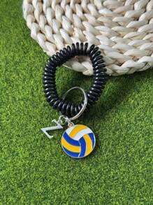 个性化排球钥匙扣礼品，送给段街运动员的礼物，感恩节和圣诞节礼物 - 黃色 - 查看 67