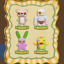 Spin Master Funny Ugly Monster New Series Figures Feature 1-Pack, Collectible Figurines, Cute Posable Figures, Interactive Model Toys, Ugly Teddy Dolls, Teddy Weird Figures, Ideal Gifts For Birthday Halloween Christmas - Teddy Bear Nightmare - View 4