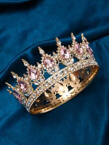 1 pièce Accessoire de couronne de mariée européenne pour robe de mariée, article pour anniversaire et cadeau pour adulte. Accessoires de la Saint-Valentin - Argent - Voir 15