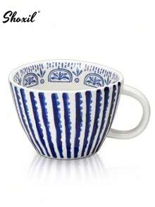 shoxil 1pc Asymmetrical Ceramic Coffee Mug With Handle, Coffee Mug, Coffee Cup, Tea Mug, Tea Cup, For Tea, Office, Home, Party, Gifts - Coffee Cup - View 6
