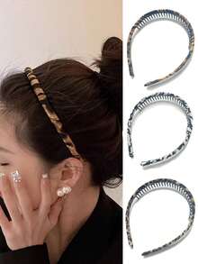 1/5pcs Double Layer Oversized Bow Headband, Elegant Lady Style Solid Color Simple Versatile Headpiece For Street, Gathering, Party ,Gifts ,Hair Hoop Hairband For Women Hair Accessories Head Accessories - Multicolor - View 9