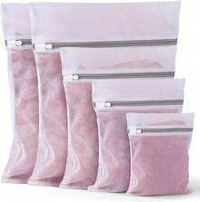 Estilo3 Bolsas De Malla Para Lavar A MáQuina, Bolsas De Malla Jumbo Para Ropa Delicada, Ropa De Cama, Juguetes Con Cierre De CordóN Resistente (3 XXL, 71.12 X 66.04 Cm)VersióN Mejorada - delicados 5 piezas - Ver 8