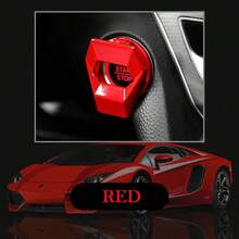 Car Dashboard Ornament Car Engine Start Stop Switch Button Cover Decorative Auto Accessories Push Button Sticky Cover, Without Battery - 藍色 - 查看 9