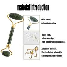 1/2 Pcs Stone Facial Beauty Roller & Massage Plates Set, Spa Salon Home Skin Care Tools