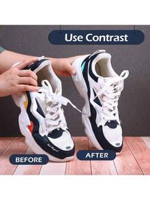 30双防皱鞋套,散装运动鞋保护套,鞋头保护套,运动鞋靴子防皱贴,黑白配色,适合春夏穿着,可作伴娘礼物、房间装饰、卧室装饰、海滩度假、旅行必备,男女皆宜。 - 彩色 - 查看 9