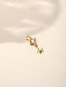 SereneSpark 1 pieza Pendientes de cartílago chapados en oro de 18K con plata de ley 925 y CZ multicolor, joyería hipoalergénica antioxidante para todas las partes de la oreja, adecuada para uso diario casual, oficina, boda, fiesta, citas y viajes de vacaciones, regalo ideal de cumpleaños y despedida de soltera para ella - Dorado - Ver 10
