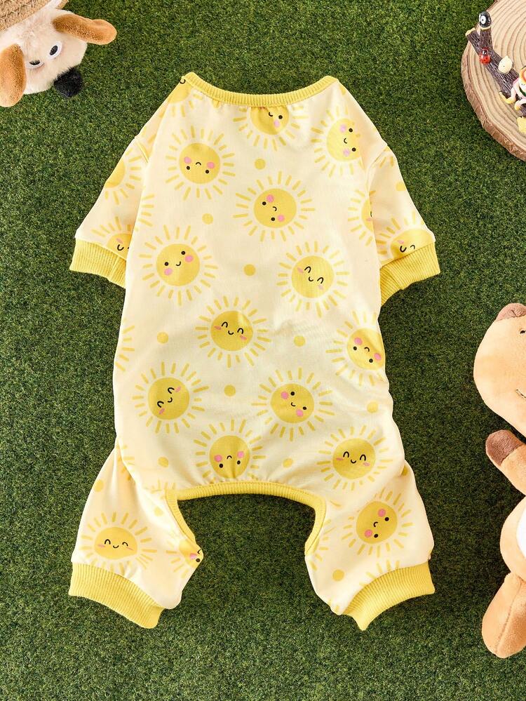Bộ đồ ngủ mềm mại, thoáng khí, bền bỉ cho thú cưng, phù hợp cho chó và mèo cỡ nhỏ đến trung bình - Thiết kế hoạt hình đáng yêu, thoải mái cho mọi mùa, quanh năm | Bộ đồ liền thân chui đầu cho thú cưng | Trang phục cho thú cưng bền bỉ, Đồ ngủ cho chó - Đỏ và trắng - Xem 15
