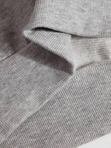 棉質女士上衣，落肩舒適衛衣，圓領超大運動衫，休閒，外出上衣，春秋兩季，垂感，柔軟透氣長袖上衣，百搭學院風，街頭服飾運動上衣女裝，早午餐女性服裝，女士節日服裝，意大利 阿馬爾菲海 字母標語圖案印花，花灰色上衣 - 花灰 - 查看 5