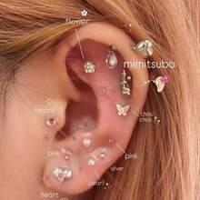 Ear Acupuncture Jewelry Beads Type 20 Beads Stainless Steel Ear Acupuncture Stickers Home - L - 查看 1