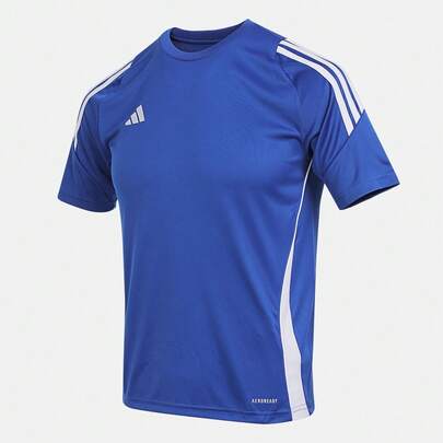 Adidas Camiseta de manga corta TIRO24 JSYY para niños, cuello de punto sin cuello TIS1032