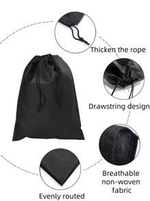 5-50 pezzi Sacchetti portatili per scarpe da viaggio, antipolvere con laccio, organizzatori per scarpe, borse per conservazione in tessuto non tessuto per scarpe sportive e stivali