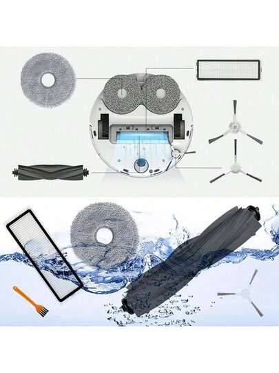 Pack Of 14 Accessories Compatible Dreame L10s L10 Ultra Prime Robot Stofzuiger Cleaner Main Brush, Wipes, Filters, Side Brushes, Cleaning Brush view 3