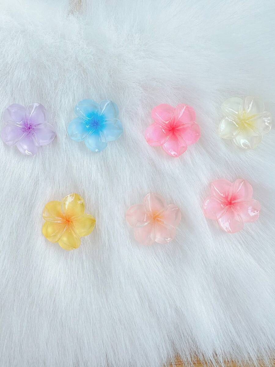 7pcs/10pcs/11pcs/12pcs Faux Animal & Plant Decorative Hole Shoes