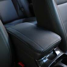1 cojín de reposabrazos de coche impermeable y anti-suciedad de PU cómodo, cojín de control central, suministros automotrices - Rosa - Ver 4
