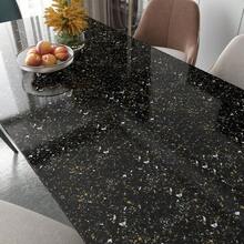Black And Gold Granite Contact Paper For Countertops Peel And Stick Countertop Covers Waterproof Removable Marble Wallpaper For Kitchen Bathroom Counter Tops Desk Cabinets Vinyl Wrap 12"X200" - 金黑 - 查看 6