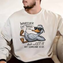 DTF Heat Transfer Iron On Sticker | Funny Duck Iron On Transfer – Cute Cartoon Animal With Quote | Heat Press Decal For DIY T-Shirts, Hoodies, Tote Bags | Cool Chill Duck With Fashion Glasses - Multicolor - View 5