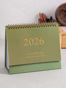 2PCS 2025-2026.12 Desk Calendar Daily Plan Memo English Calendar Desktop Small Objects School Supplies - Multicolor - View 15