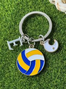 个性化排球钥匙扣礼品，送给段街运动员的礼物，感恩节和圣诞节礼物 - 黃色 - 查看 39