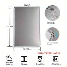 1PCS Vintage Metal Tin Sign, 8x12 Inch, 2D Flat, Caution Area Patrolled By Cat Security Inc, Black Cat Design, Perfect For Garage, Man Cave, Bar, Shed, Or Outdoor Decor - 銀色 - 查看 2