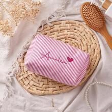 Personalized Travel Makeup Bag, Bridesmaid Gift, Customized Makeup Pouch, Monogram Tulle Pouch, Gift For Her, Best Friend, Birthday Gift, Personalized Bridesmaid Makeup Bag, Customized Bridesmaid Makeup Bag, Wedding Bag, Bridal Party Gift, Customized Bridal Makeup Bag, Embroidered Gift, Customized Makeup Bag, Bachelorette Party Customized Gift, Personalized Custom Gift For Bride - Multicolor - View 2