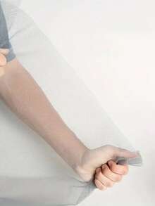 1 件，U 型拉链纱窗，自粘式可重复使用窗户蚊帐，防蚊纱窗，薄纱，夏季可洗网，防虫蚊帐，纱窗网纱，薄纱，隐形黑色玻璃纤维，防蚊蝇 - 黑色 - 查看 8