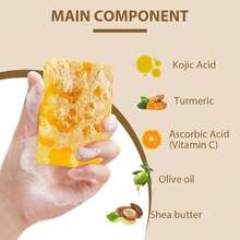 4pcs Turmeric Facial Cleansing Set, Including 30 Facial Wipes, 1/3/5 Pieces Of Handmade Turmeric Kojic Acid Soap, And 1 Bottle Of Turmeric And Damascus Rose Facial Cleansing Mousse. It Provides Deep Cleansing And Moisturizing, Contains A Large Amount Of Curcumin, Vitamin E, And Rose Essence, And Is Suitable For The Face And Body With A Natural And Mild Formula. - 黃色 - 查看 10