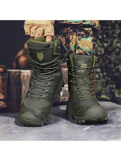 Outdoor Men's Hiking Boots, New Fashion Commando Special Forces Professional Tactical Mountain Boots, Combat Boots, Military Boots, Trekking Boots For Men