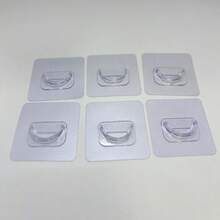 2/6 قطعة من حامل ستارة الحمام الشفاف، حامل ستارة الحمام بدون ثقب، خطاف تثبيت الستارة، ملحقات حامل ستارة الباب، ملحقات صغيرة للحمام، حامل ذاتي اللصق لقضيب ستارة الحمام، حامل مفاتيح متعدد الاستخدامات، مشبك لحامل المنشفة، إبزيم، إبزيم لرف المطبخ، خطاف للباب ملحقات الحمام وأدوات الحمام - قوس ستارة الباب - مشاهدة 10