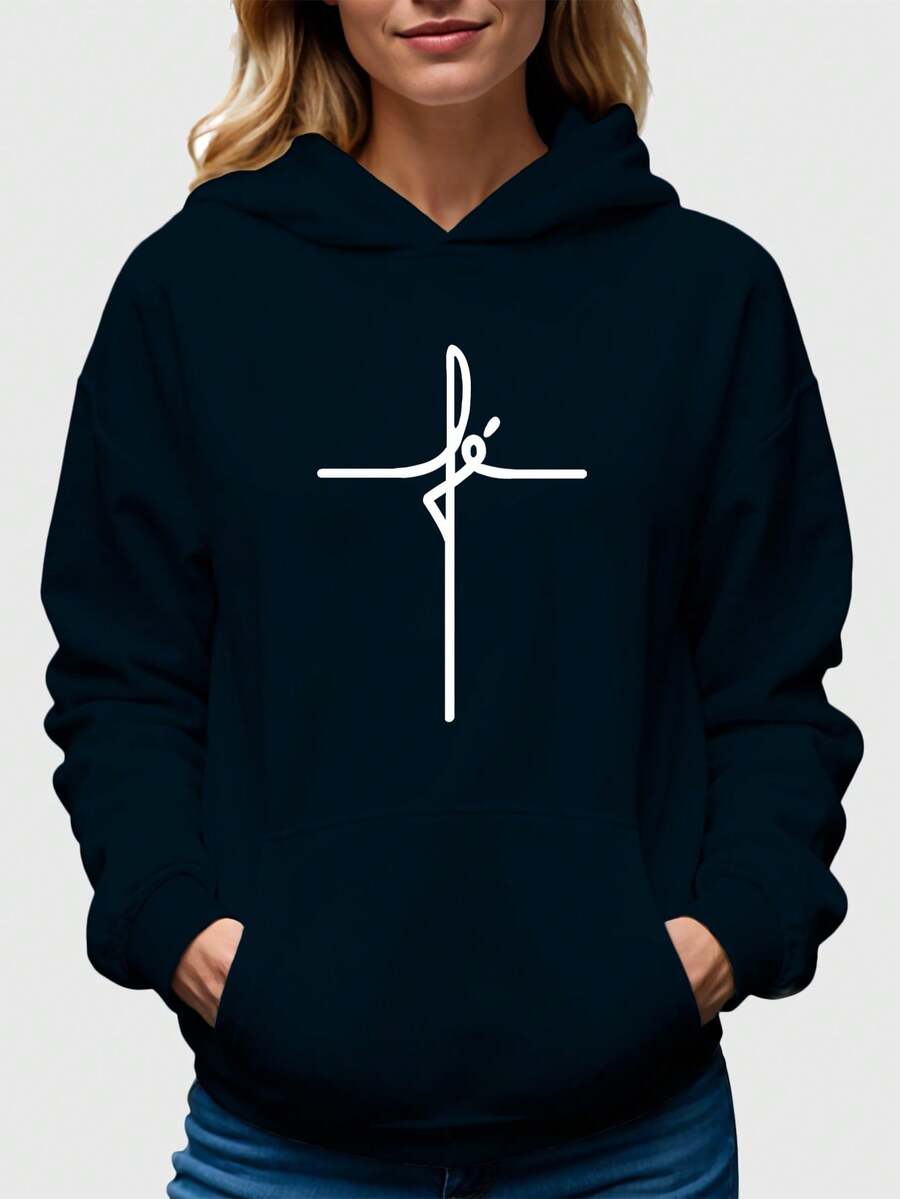 Women Sweatshirts - Navy Blue - View 1