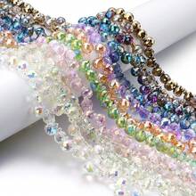 50颗9x8毫米璀璨交响乐彩色切割闪亮玻璃水滴草莓珠，适用于窗户装饰、悬挂装饰、人造水晶玻璃珠——珠宝制作DIY珠子和珠子组合，适合制作独特的手链、耳环、水晶手机壳、发饰、吊坠、服装装饰和工艺品——是创意项目和时尚配饰的理想之选 - 水滴珠 - 查看 7