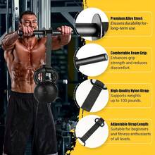 1pc Iron Wrist And Forearm Strengthener - Muscle Training Bar, Strength Training Equipment - Black, Universal, No Strength Required - Suitable For Fitness Enthusiasts And Athletes - Perfect For Home And Gym Workouts - Black - View 7