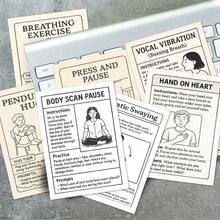 36Pcs Somatic Therapy Coping Skills Cards, Techniques And Exercises To Treat Trauma & Stress, Healing, Emotional Regulation, Grounding Techniques, Sensory Stimulation - Multicolor - View 4