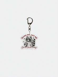 1PC Rocking Raccoon Keychain: Cute And Fun Raccoon Keychain, Perfect Gift For Bag Accessories, Jewelry Lovers. Ideal For Girlfriends And Boyfriend ,Party Event Gifts , Animal-Themed Cell Phone Decorations, Etc. Car Accessories Bag Charm School Cartoon Animal Gifts For Mother, Father, Graduation, And Teacher - Multicolor - View 20