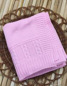 Maternity Leave Knitted Baby Jumpsuit - Pink - View 6