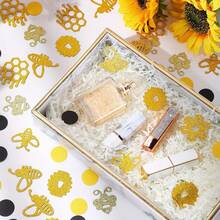 100/200pcs Black & Gold Bee And Honeycomb Confetti, Suitable For Birthday, Wedding, Baby Shower, Celebration Decoration - Multicolor - View 7